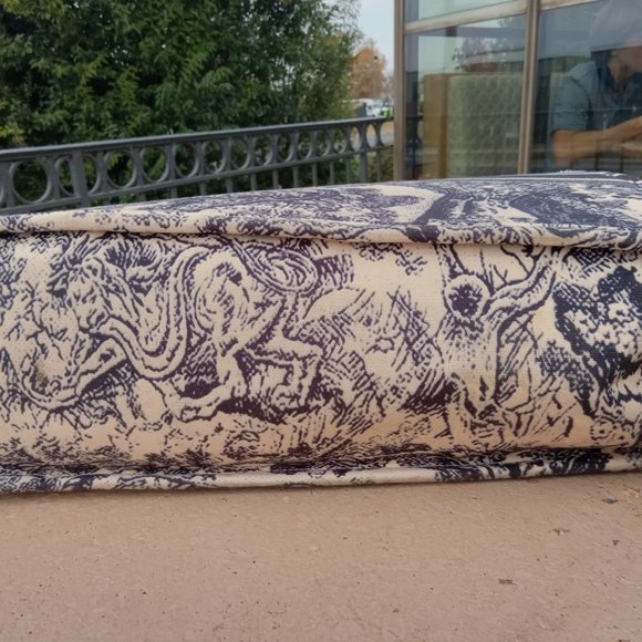 DIOR Toile De Jouy blue Medium Tote bag - Picture 4 of 4